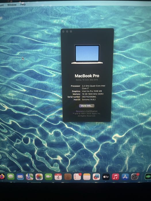 Macbook Pro mid 2015 15 инча