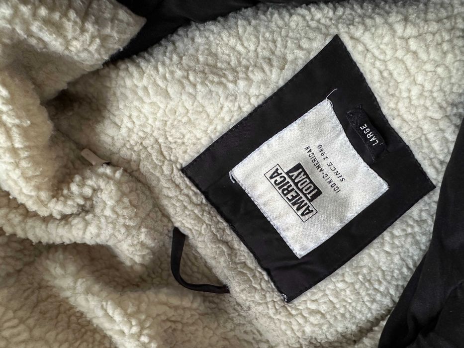 Geaca Parka AMERICA TODAY Umplutura Pene Negru Barbati | Marime L