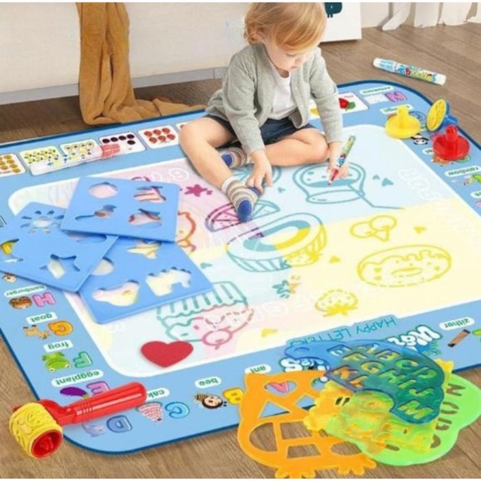 Комплект „Играй и Твори“ – Двулицево топлоизолиращо детско килимче + м