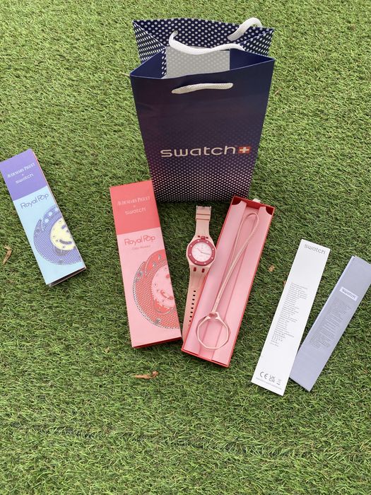 Ap X Swatch royal pop Otto Rosso Full Box