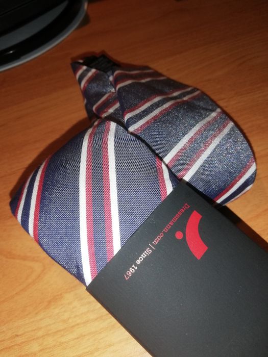 Вратовръзка Dressmann, Райе червено синя