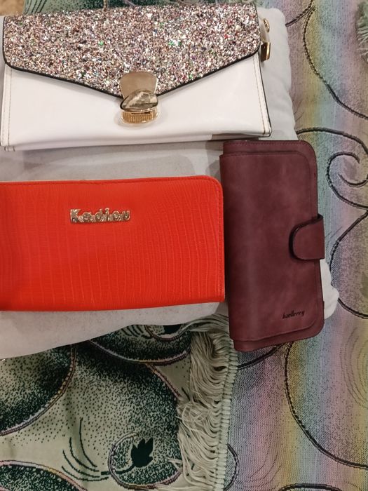 Два новых кошелька, клатч б/у