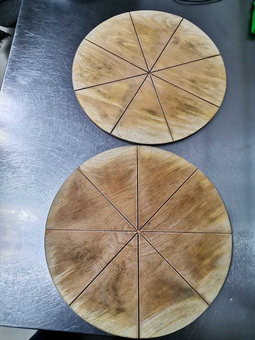 Доска круг для пиццы деревянный