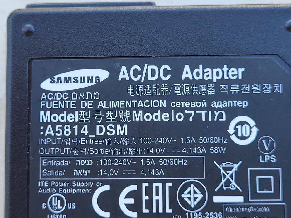 Alimentator Samsung 14V 58W model A5814 mufa 5,5x2,5mm