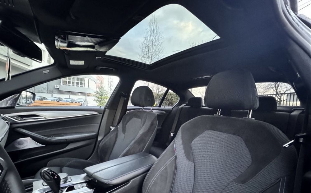 Plafon textil BMW g30 seria 5 cu trapa / negru + accesorii M pachet / M paket