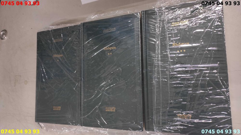 carte carti SHOGUN James Clavell 3 volume NOI IN FOLIE adevarul verde