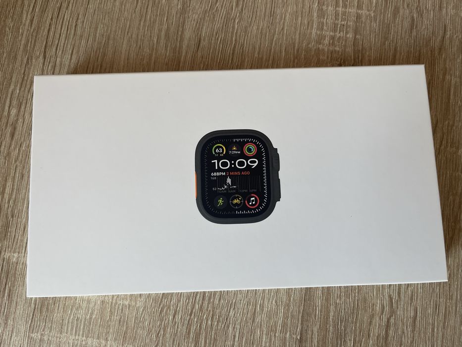 Apple Watch Ultra 2 49mm Black Titanium, Black Trail Loop S, Sigilat