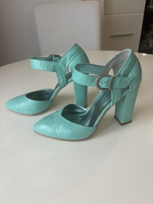 Sandale/pantofi dama piele naturala cu toc
