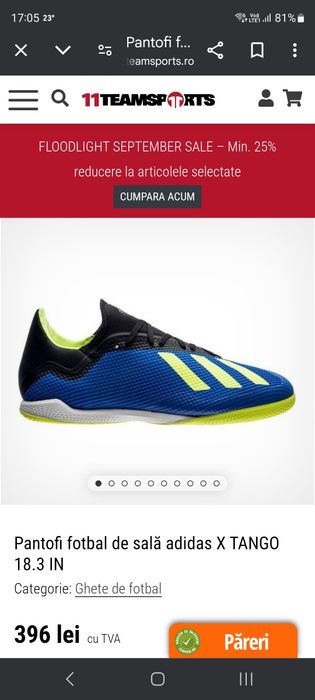 Adidași de sală X Tango Adidas 18.3 IN