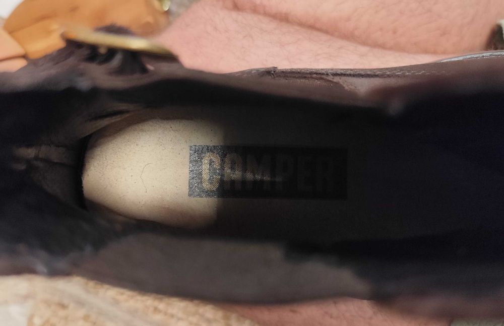 Ghete chelsea 40 40.5 premium CAMPER piele naturala suede maro