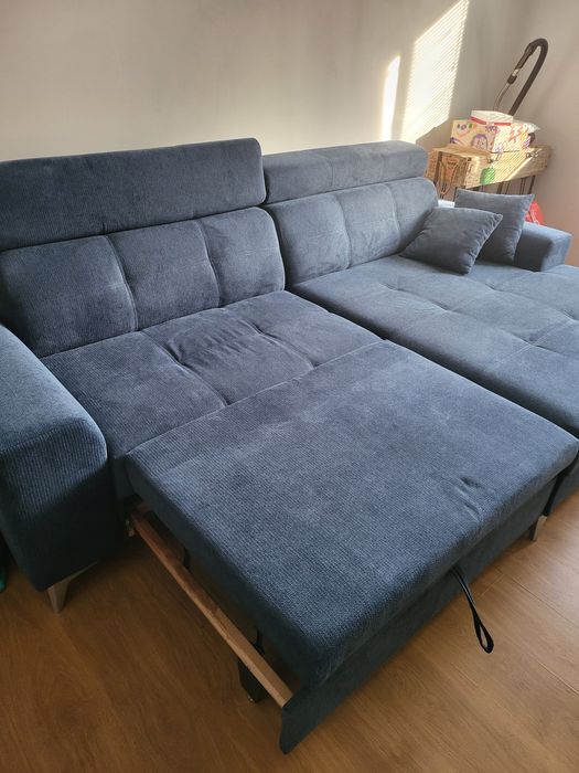 Canapea colțar modular XXLutz FLOREN albastră achizionata 12 .2025