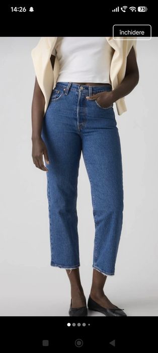 Blugi Levis ribcage straight