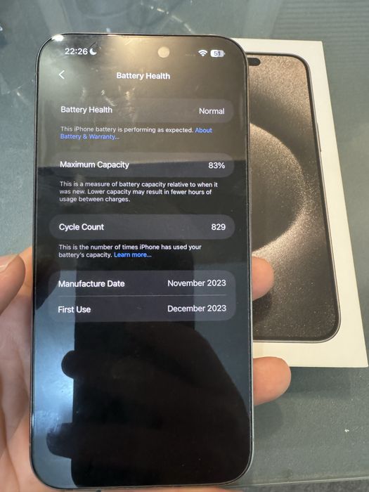 iPhone 15 Pro Max 256GB Silver