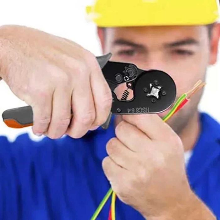 Клещи за кримпване, 180 мм, 0.25-10 кв.мм, BIGSTREN + 500 обувки