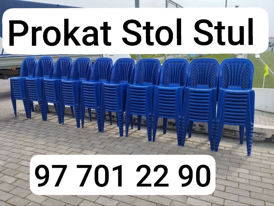 Prokat Plastmassa Stol Stul Chinni idishlar Qozon oʻchoq 50 kg Prokat