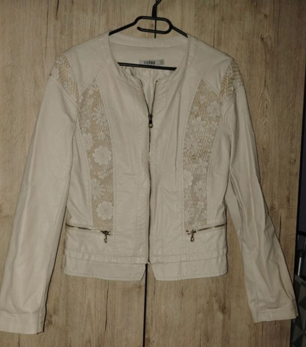 Geacă neagră sau crem dama