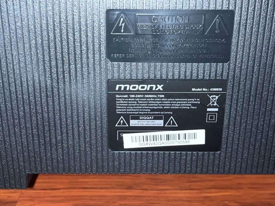 MOONX Smart TV43