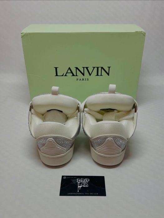 Lanvin Curb Albi cu pietricele