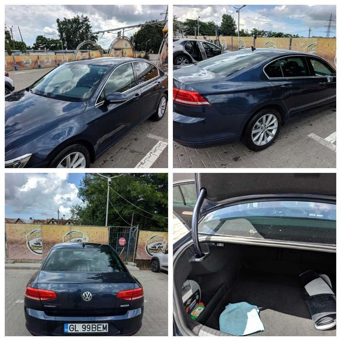 VW Passat B8 2015 · 1.6 TDI · 102.000 km · Automată · Albastru metalizat