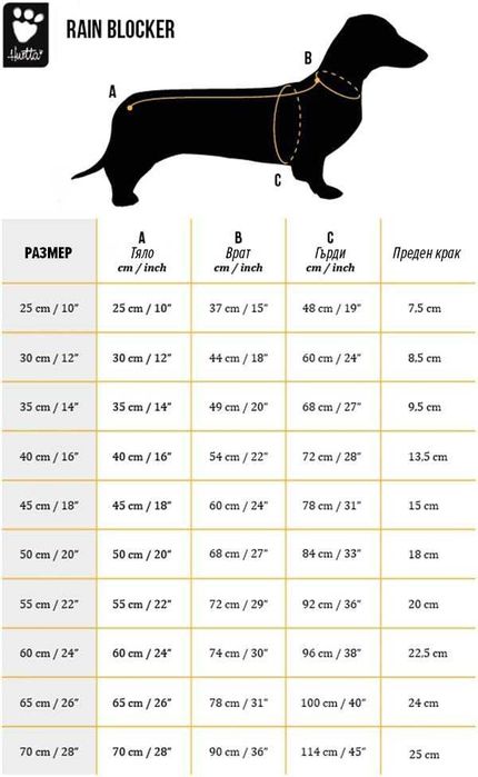 Дъждобран за куче | на Hurtta | Размер 65 см