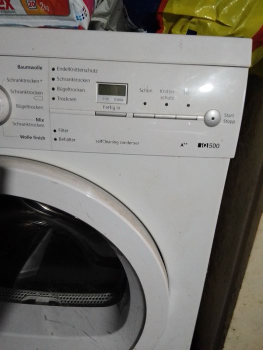 Miele 2448 пералня 1600 оборота + Сименс сушилня с термопомпа