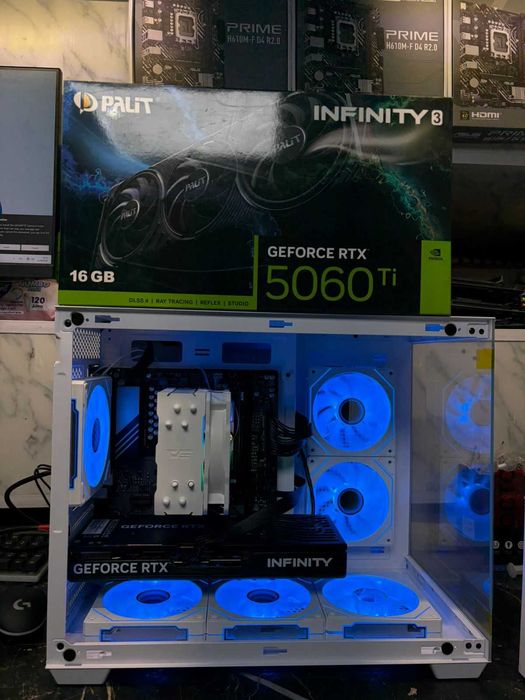 Игровой Компьютер/Ryzen 7500F/5060ti 16gb/Системный блок/ПК/32озу DDR5