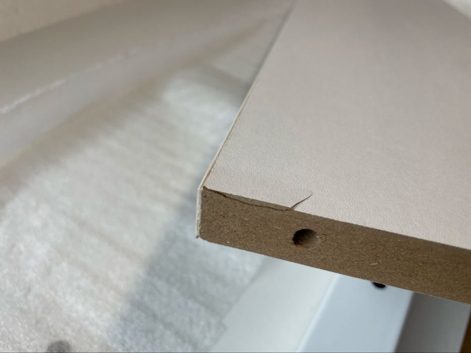 Birou mobil, portabil cu roti, inaltime reglabila,stabil,80x40cm, alb