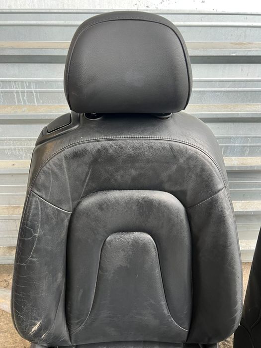 Салон Ауди AUDI A5 2врати Черен кожа Обикноввен Ел. подгрев ном 856