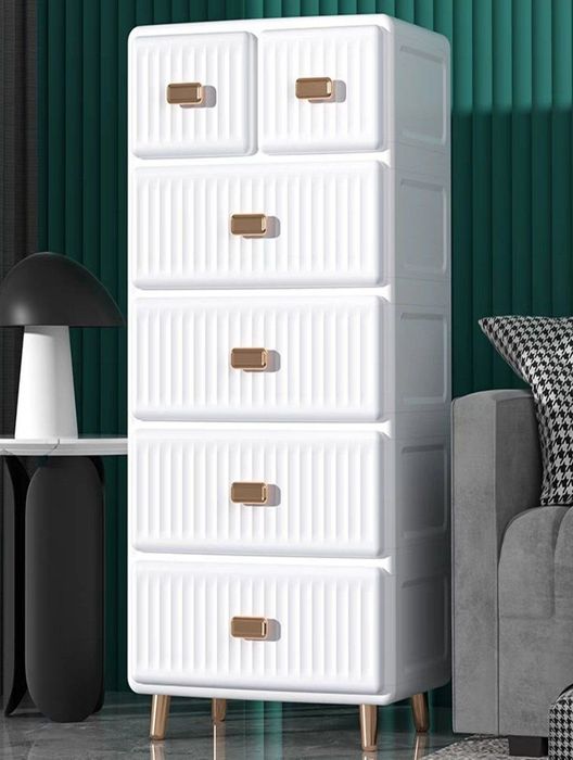 Шкаф для хранения 5ти этажный  в европейском стиле с выдвижными ящикам