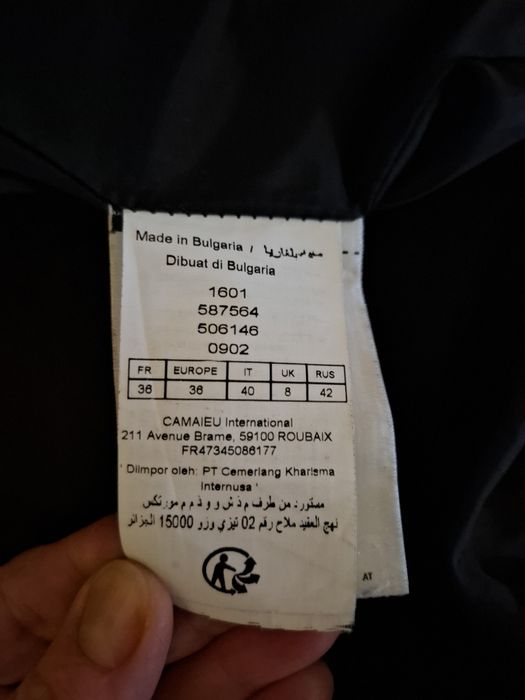 Palton cu lana si bumbac