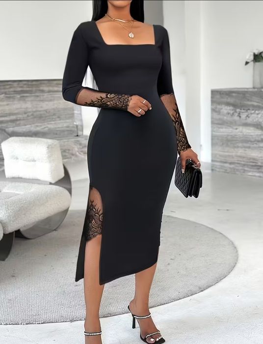 Дамска рокля с дантела