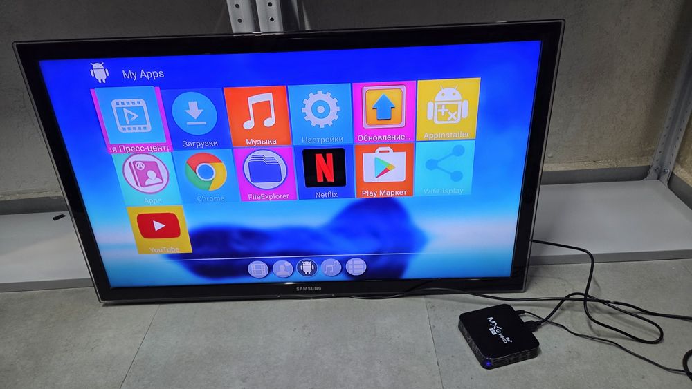 *️⃣ОРИГИНАЛ Samsung 102см Ue40D6100 +Андроид Приставка  / QTV