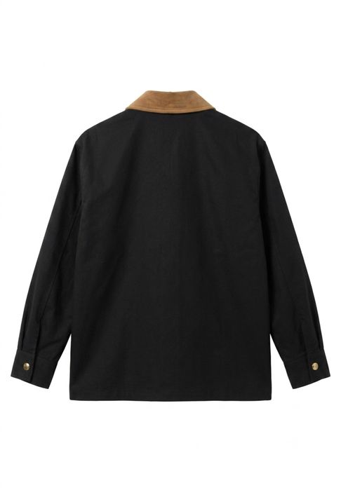 Ново яке в стил Barn / Workwear с акцентно лого и велурена яка – Размер L