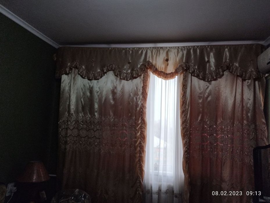 Продам комплект, шторы, тюль, покрывало