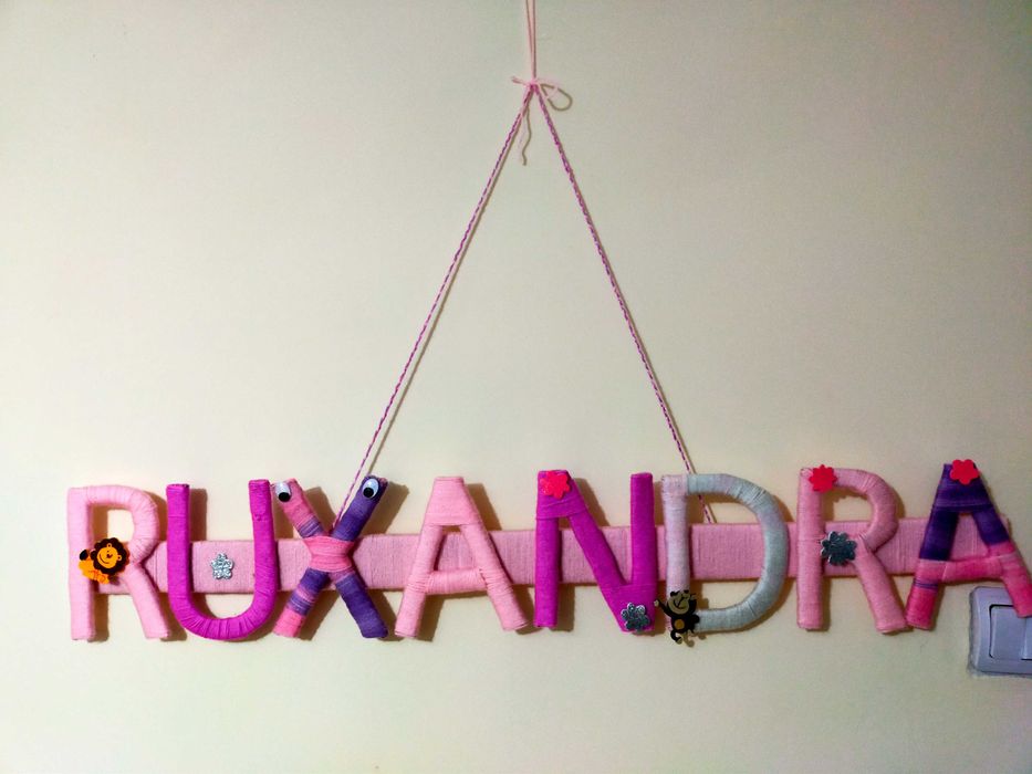 Nume din litere decorative