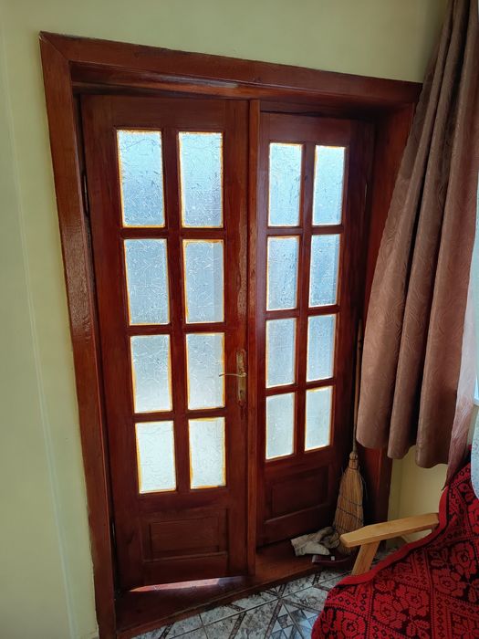 Ușa stejar 2x 125  cu deschidere in 2 direcții
