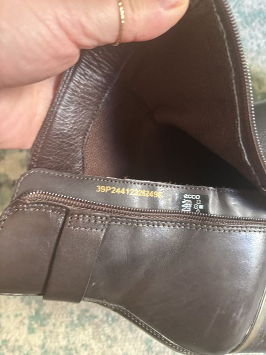 Botine, ghetute elegante piele naturala ECCO 39