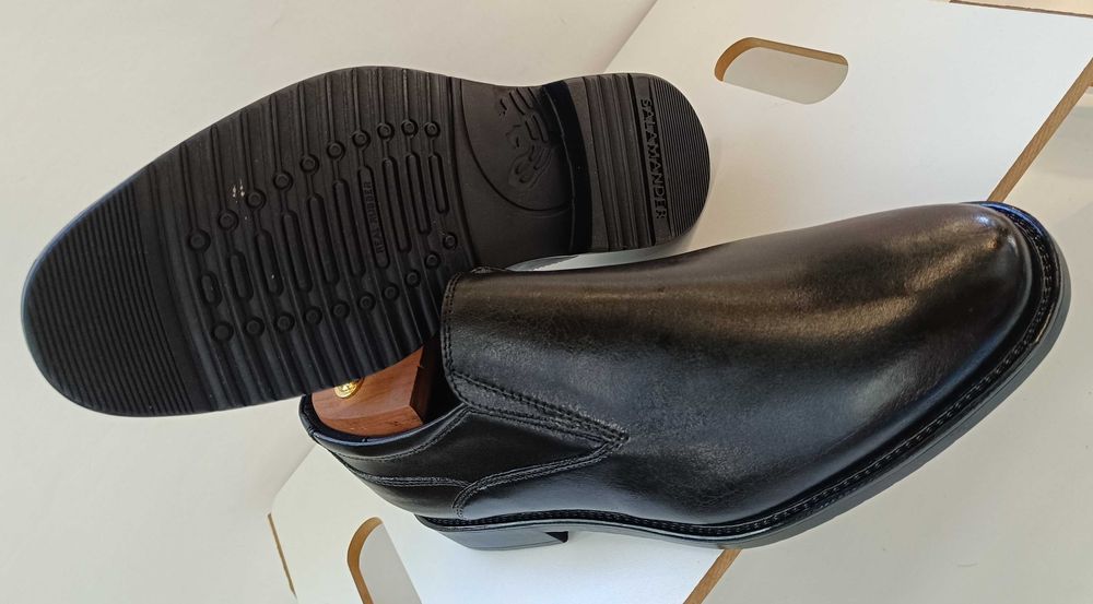 Pantofi loafer 41 42 slip on premium Salamander NOI piele naturala