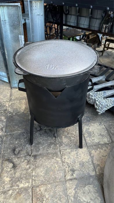 Qozon Ochoq Qozonlari Chugun 3kg 16litr