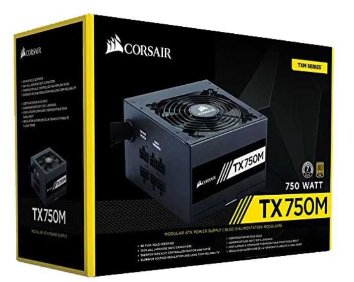 Sursa Corsair TX750M  80+ Gold, 750W   460W 450W 300W 80 PLUS  BRONZ