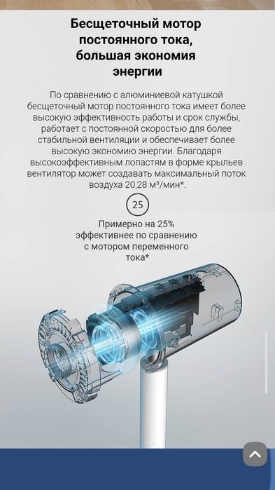 Напольный вентилятор Xiaomi Smart Standing Fan 2 Pro  2025 New