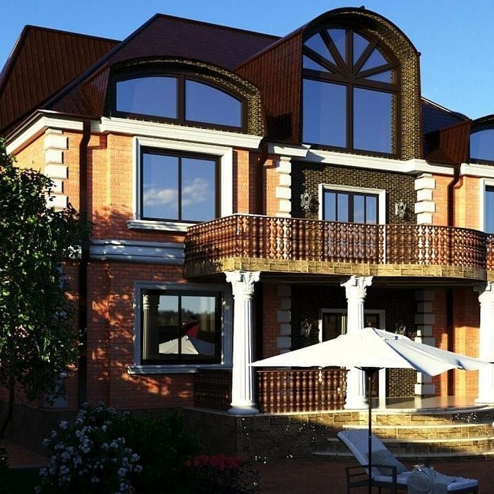 3D фасады домов и планы в AutoCAD