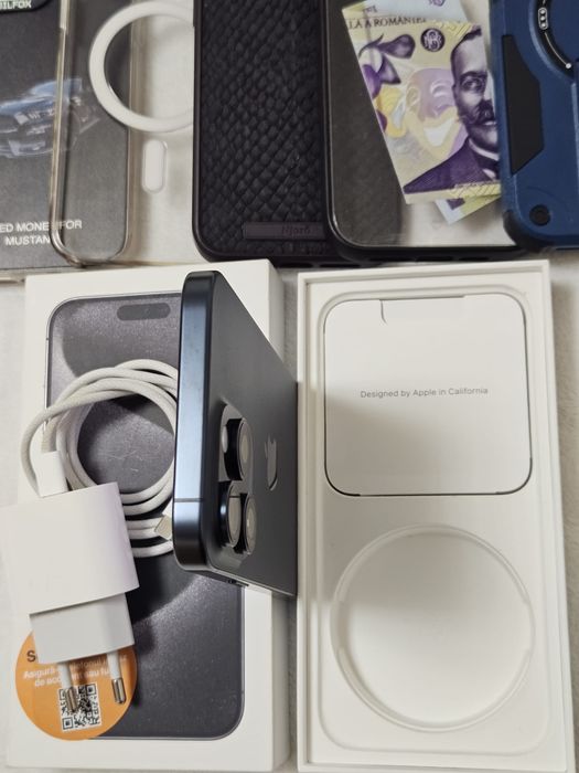 Iphone 15 pro max blue titanium 256 GB stare ca nou full box