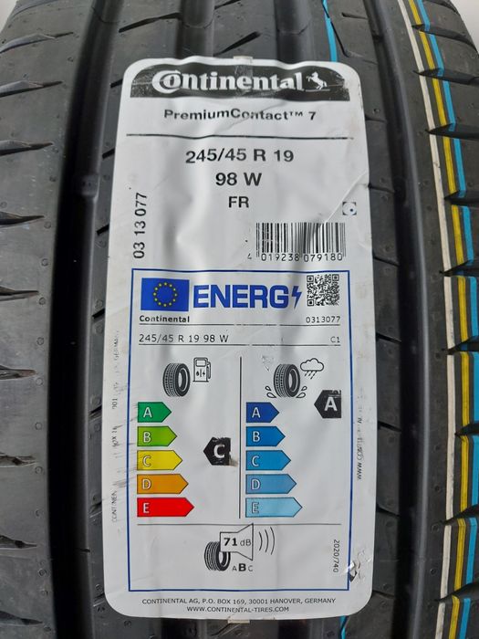Anvelope 245 45 19  Continental Premium Contact 7 • NOI !!!