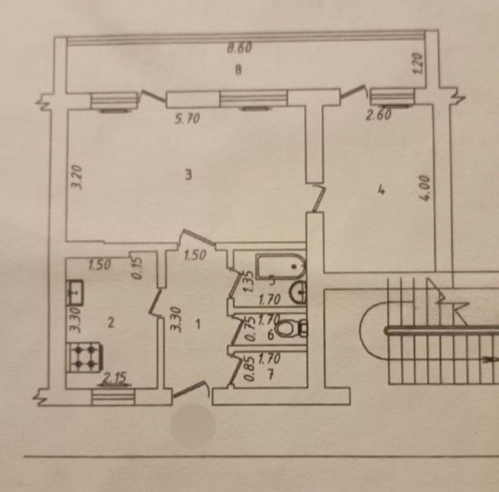 Продажа 2(3)/4/4 дом кирп галерйного типа