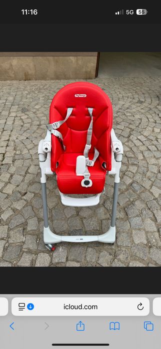 Peg Perego Prima Pappa Follow me - червен цвят