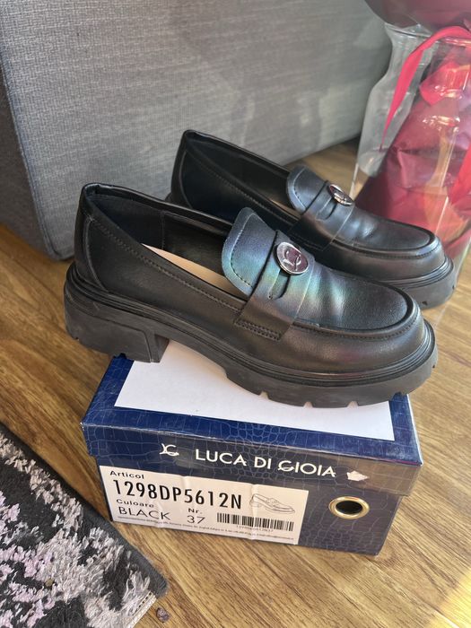 mocasini piele, marimea 37