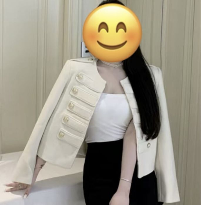 Белый    жакет