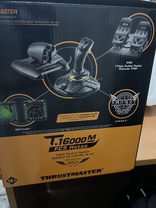 Джойстик ThrustMaster T-16000M FCS HOTAS черный