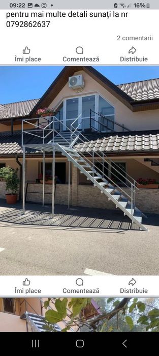 Scări metalice zincate